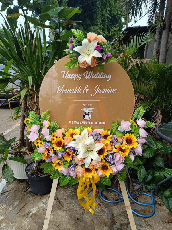 papan bunga akrilik Bintang Florist Jombang