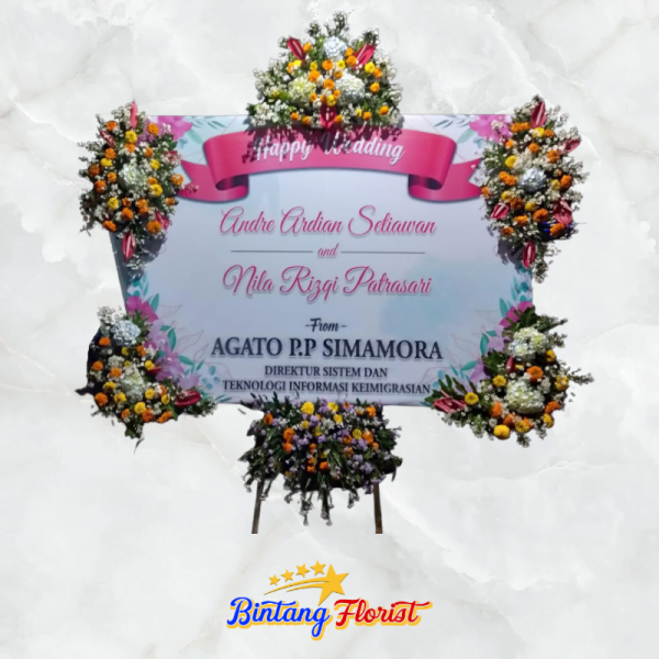 papan wedding jombang Bintang Florist Jombang