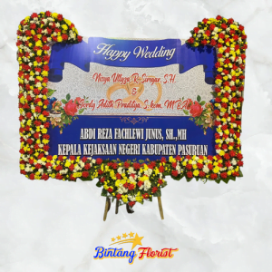 Papan bunga wedding Bintang Florist Jombang