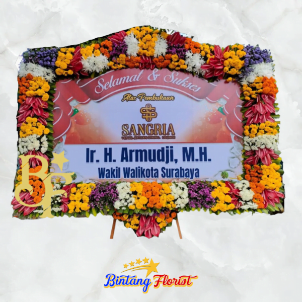 Papan bunga sukses Bintang Florist Jombang