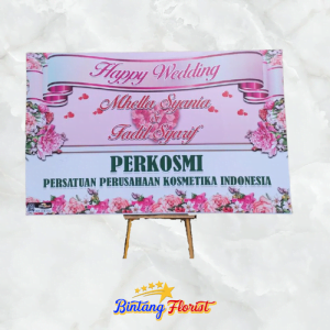 papan bunga wedding Bintang Florist Jombang