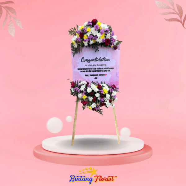 papan bunga indoor bintang florist jombang