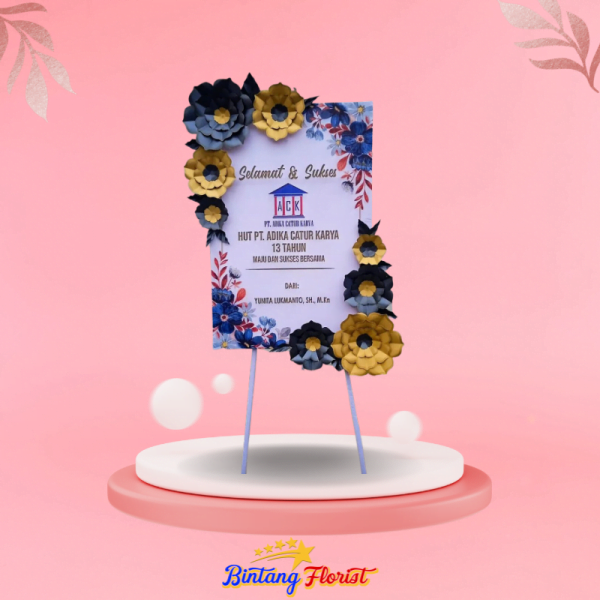 Papan Bunga Kertas Bintang Florist Jombang