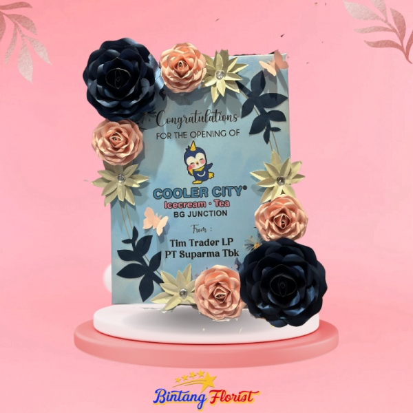 Papan bunga kertas Bintang Florist Jombang