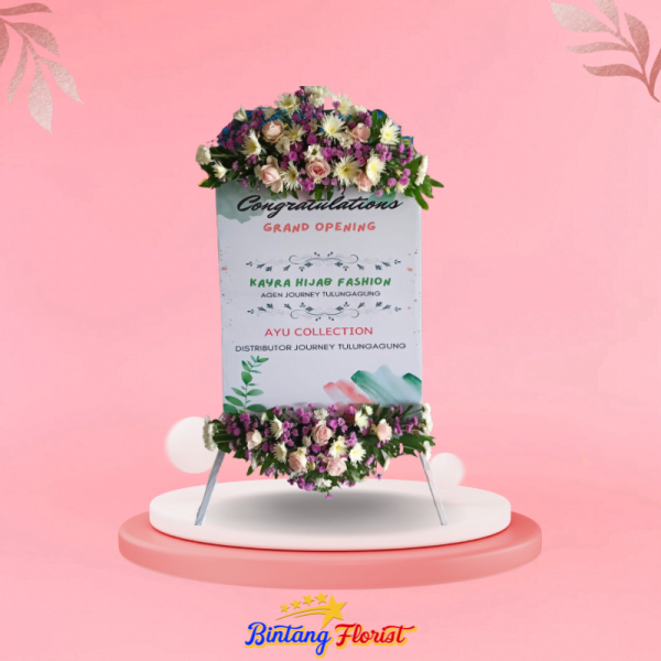 papan bunga indoor bintang florist jombang