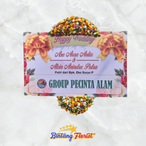 Papan bunga wedding Bintang Florist Jombang