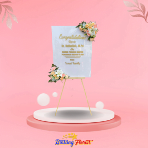 papan bunga akrilik Bintang Florist Jombang