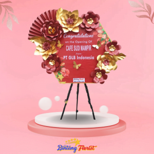 papan bunga kertas Bintang Florist Jombang