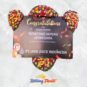 papan bunga sukses Bintang Florist Jombang