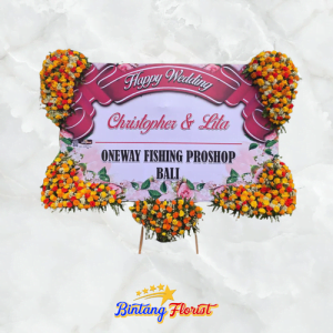 papan wedding jombang Bintang Florist Jombang