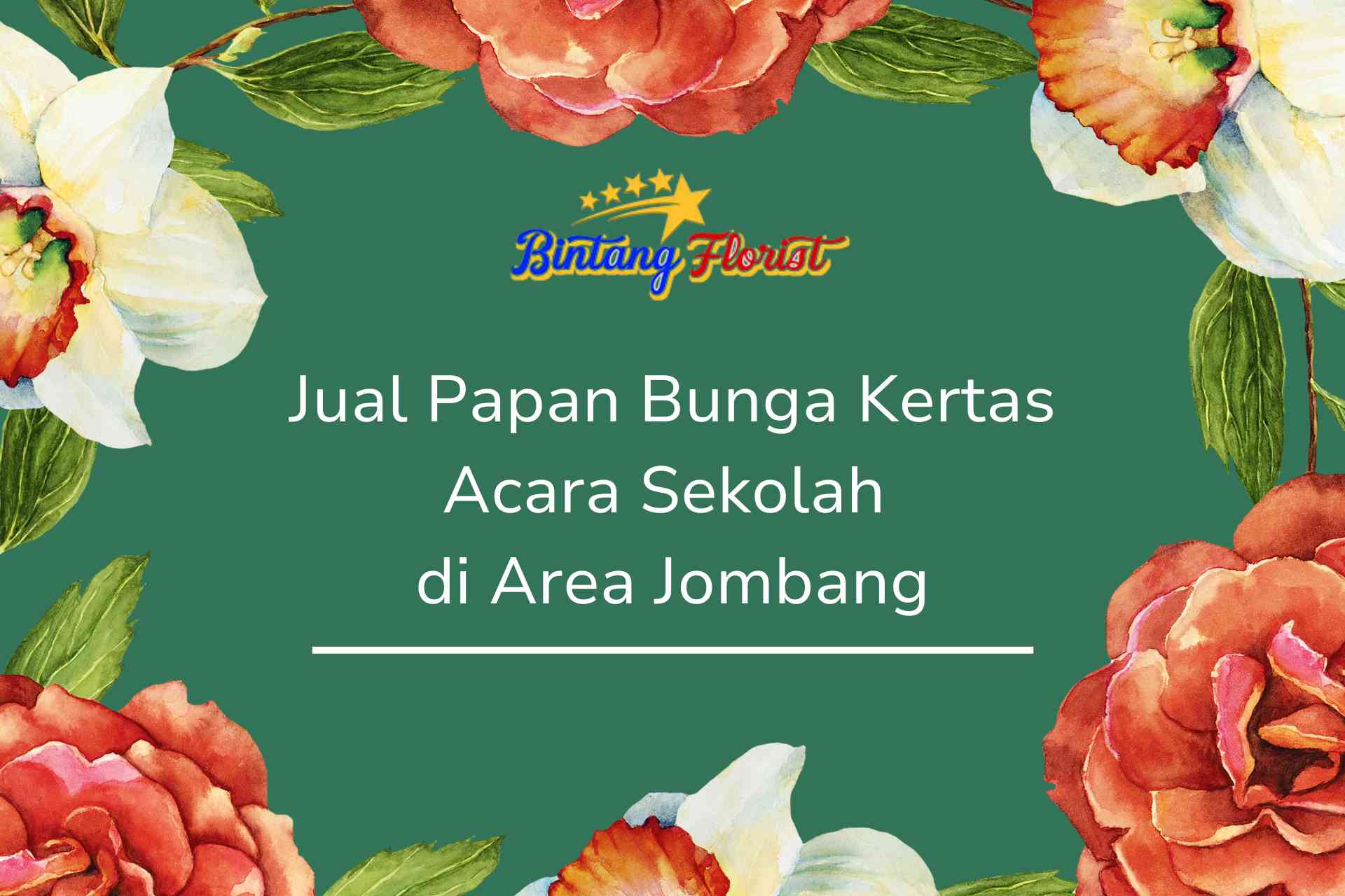 Jual Papan Bunga Kertas Acara Sekolah Jombang